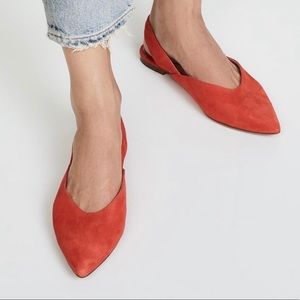 Madewell AVA slingback flat size 6